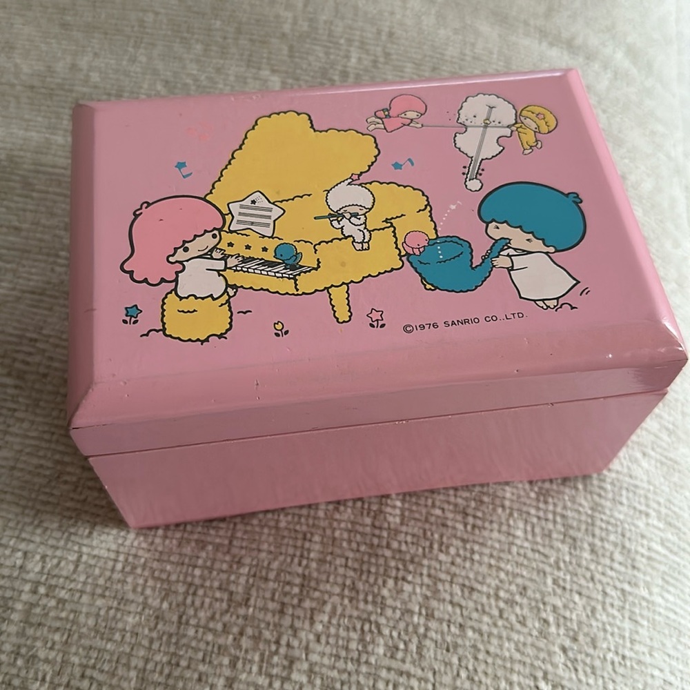 Vintage Sanrio 1976 Twin Stars jewelry box -Vintage Hello Kitty